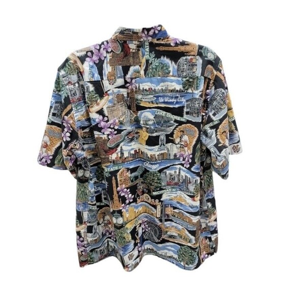 Reyn Spooner Hawaiian Short Size M Sleeve Shirt Chicago  Multicolor cotton - Picture 3 of 14